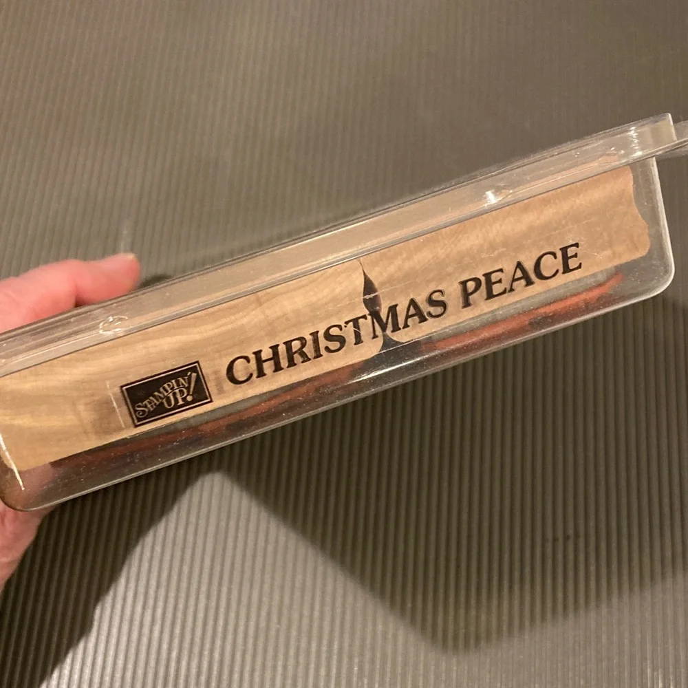 Stampin' Up! CHRISTMAS PEACE Wooden Stamp Set RETIRED - Picture 3 of 4